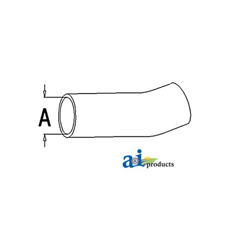 A & I Products Radiator Hose, Upper 9" x3" x3" A-A59864